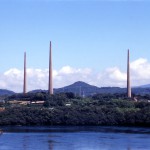 針尾送信所遠景（新西海橋より）