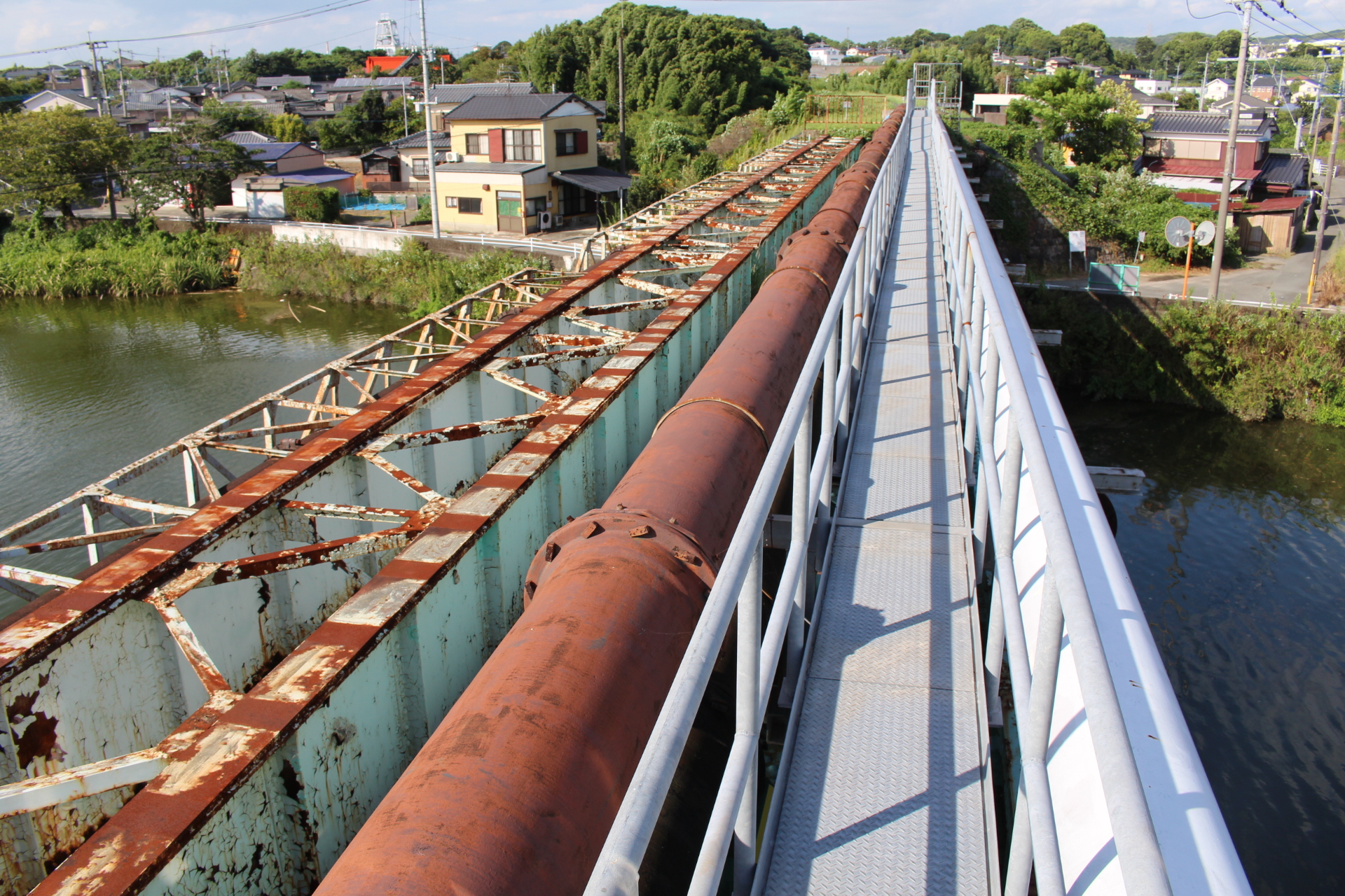 三井三池炭鉱跡　専用鉄道敷跡