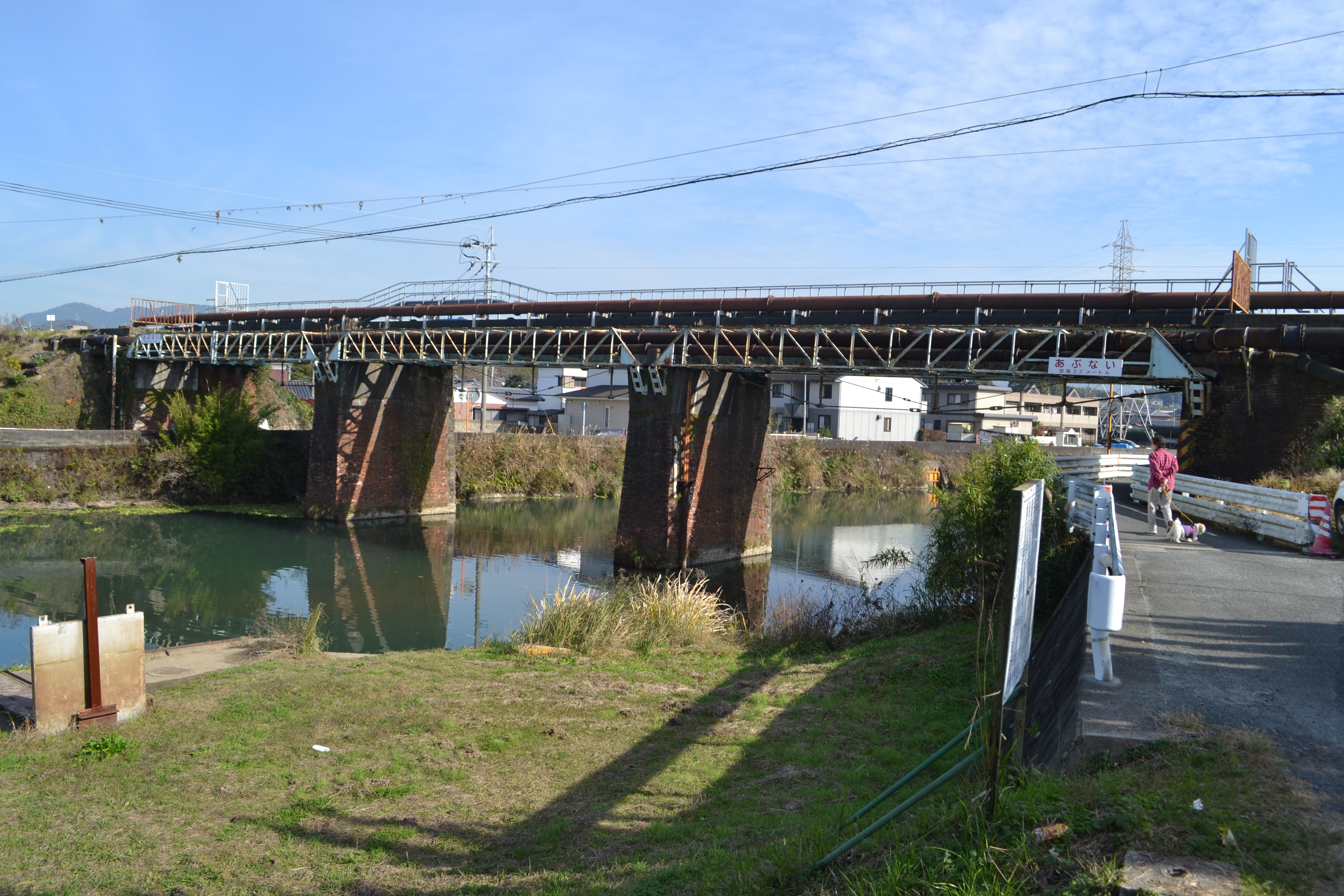 三井三池炭鉱跡　専用鉄道敷跡